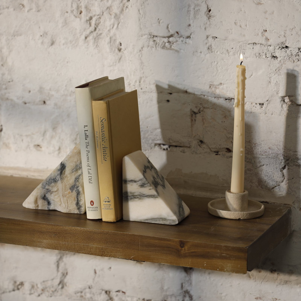 Spectre Marble Bookend Set