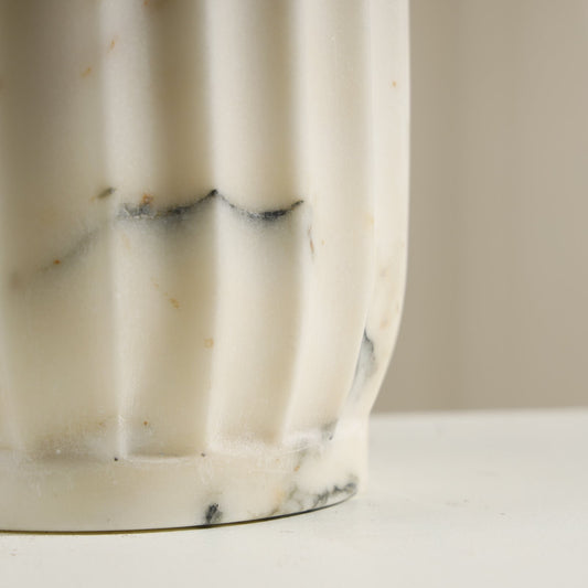 Mesa Scalloped Marble Vase