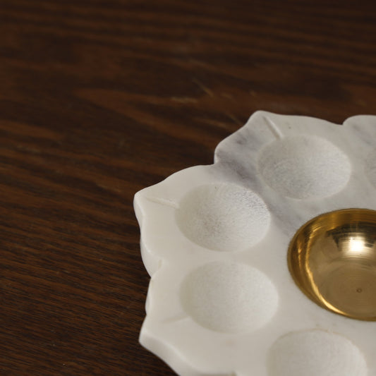 Aroha Marble Candle Holder