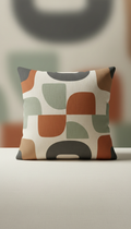 Patterned Throw Pillow In High-Contrast Weave
