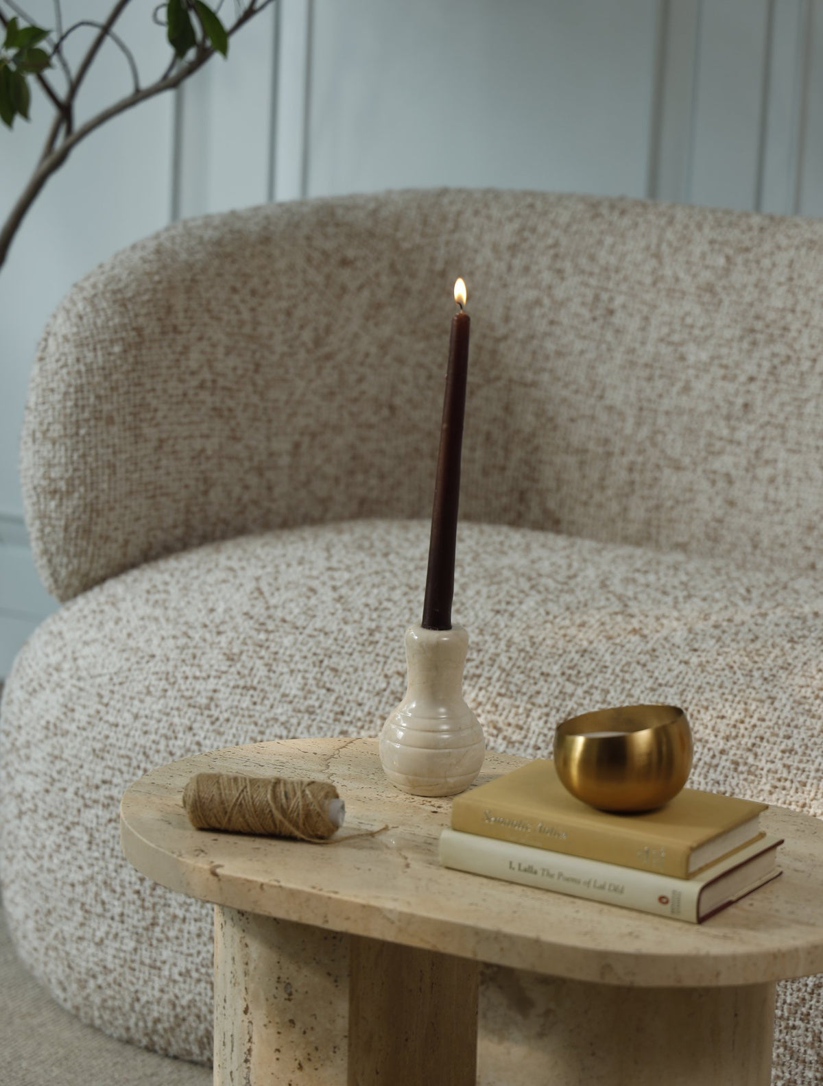 Soy Blend Taper Candles – Set of 4 – Anthracite