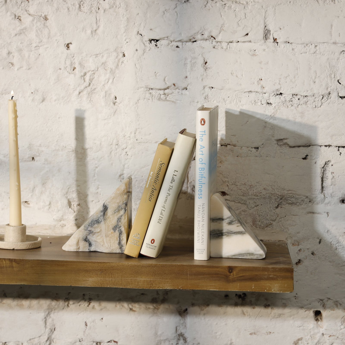 Spectre Marble Bookend Set