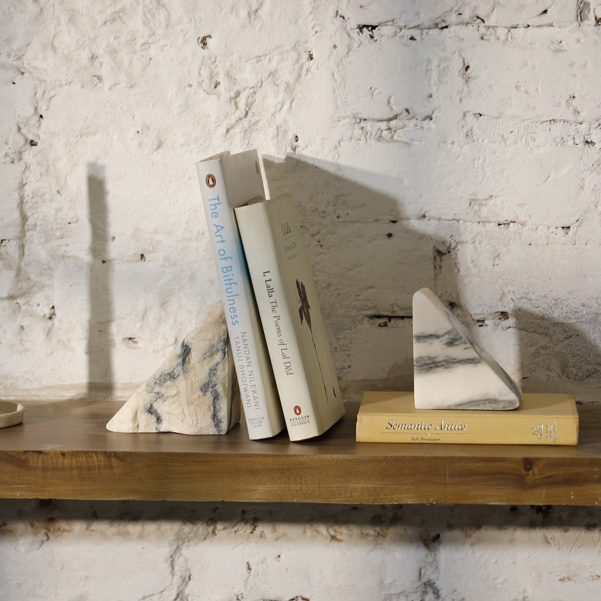 Spectre Marble Bookend Set