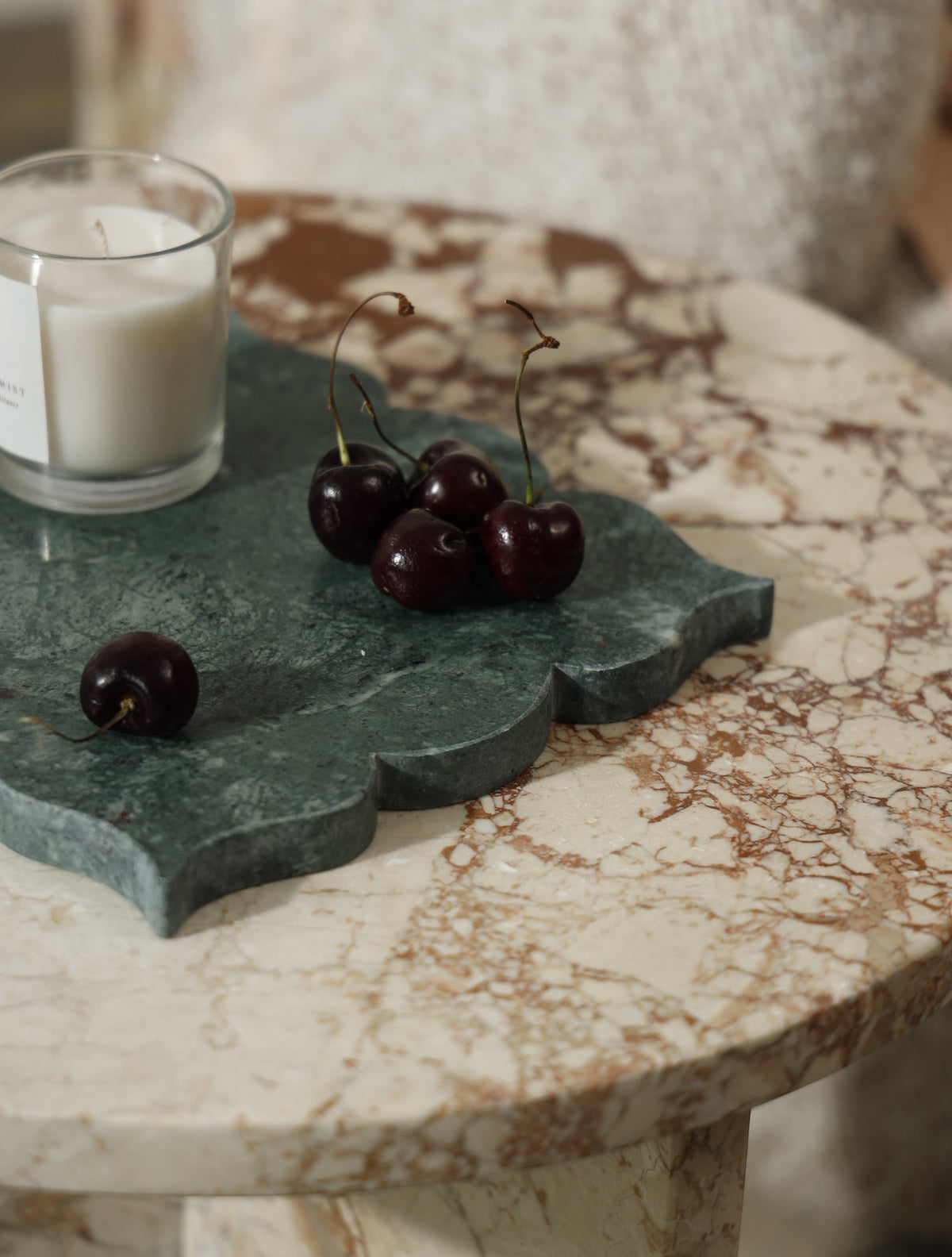 Corazon Marble Platter – Verde Guatemala