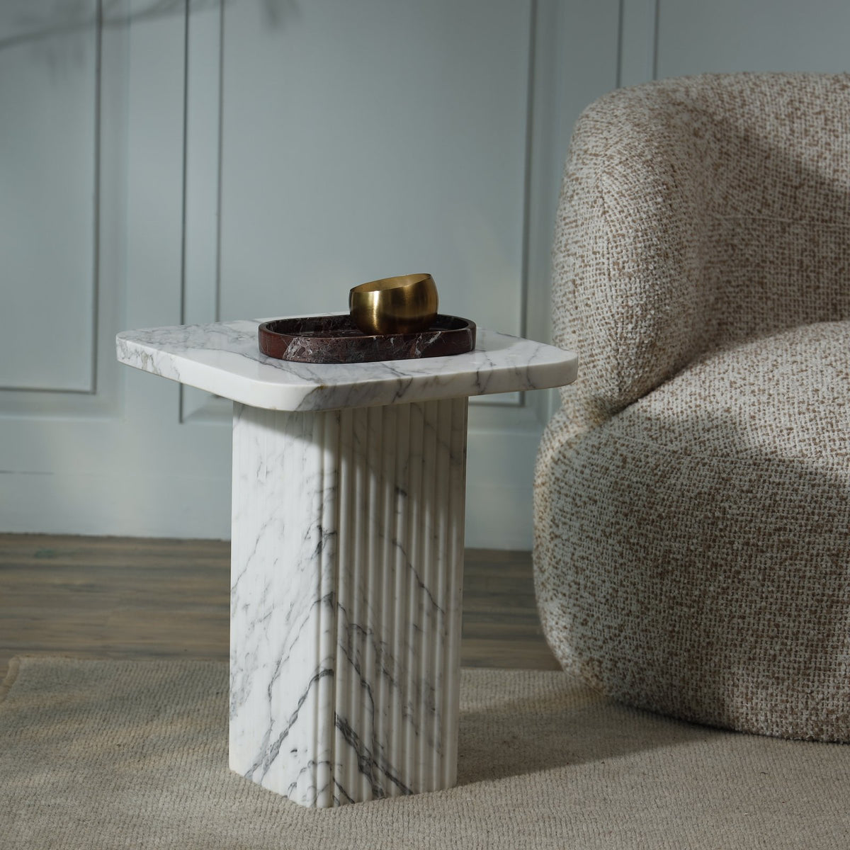 Cypress Marble Side Table