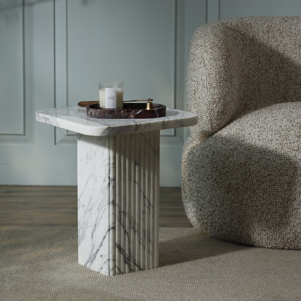 Cypress Marble Side Table