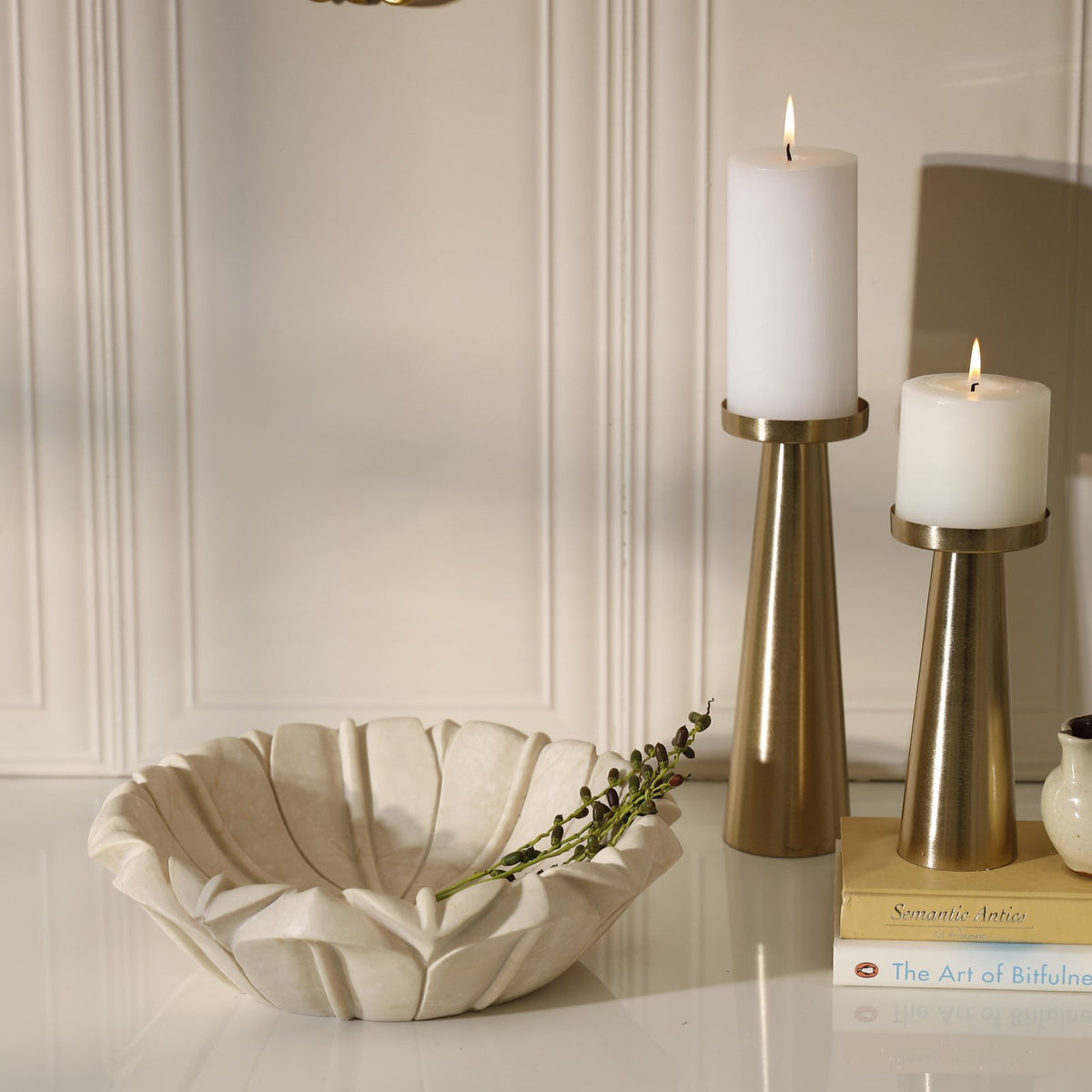 Heritage Lotus Marble Bowl