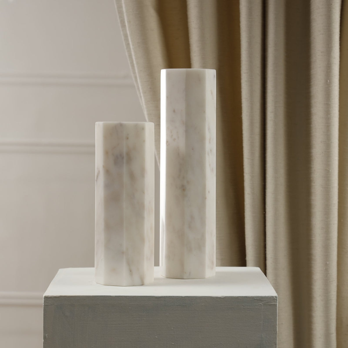 Moro Marble Vase — Set of 2