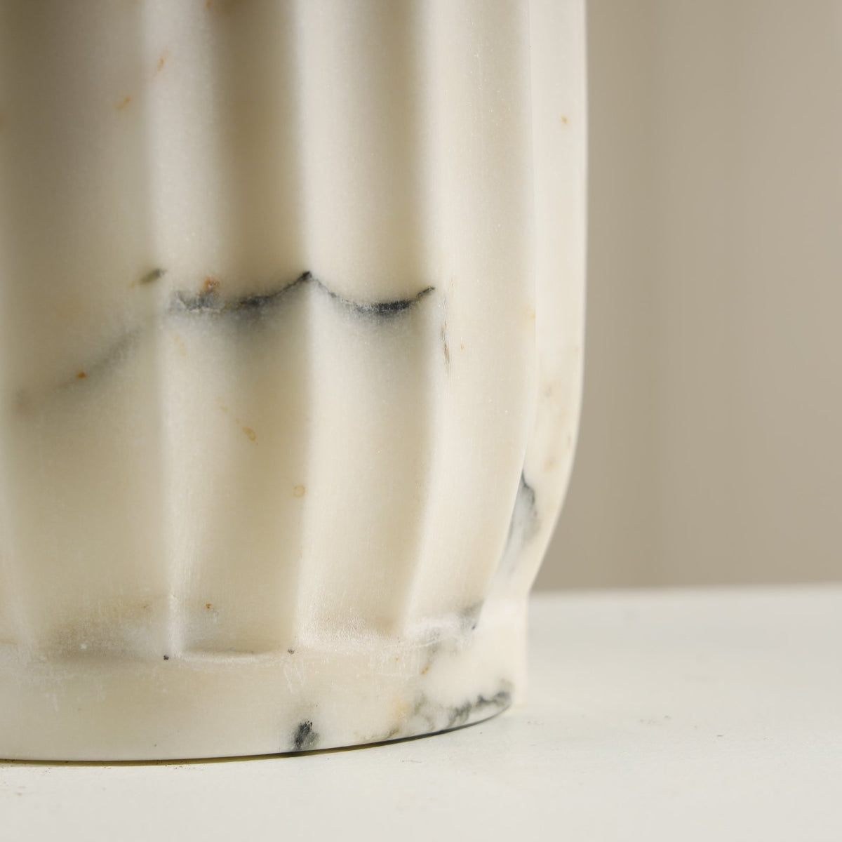 Mesa Scalloped Marble Vase