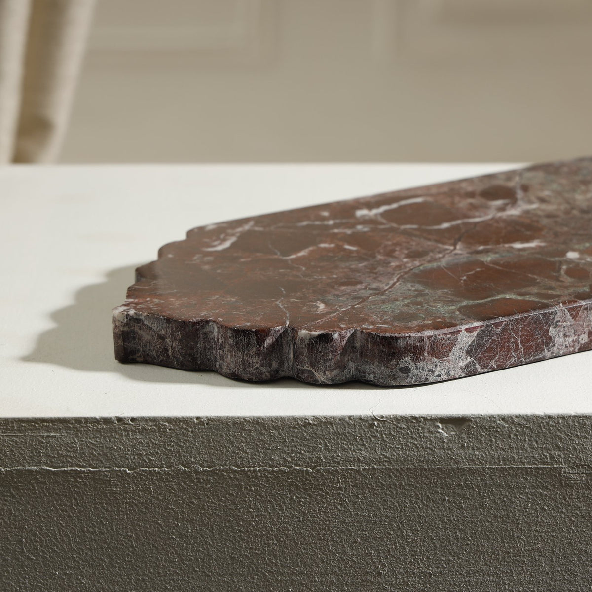 Tidal Marble Tray – Rosso Levanto