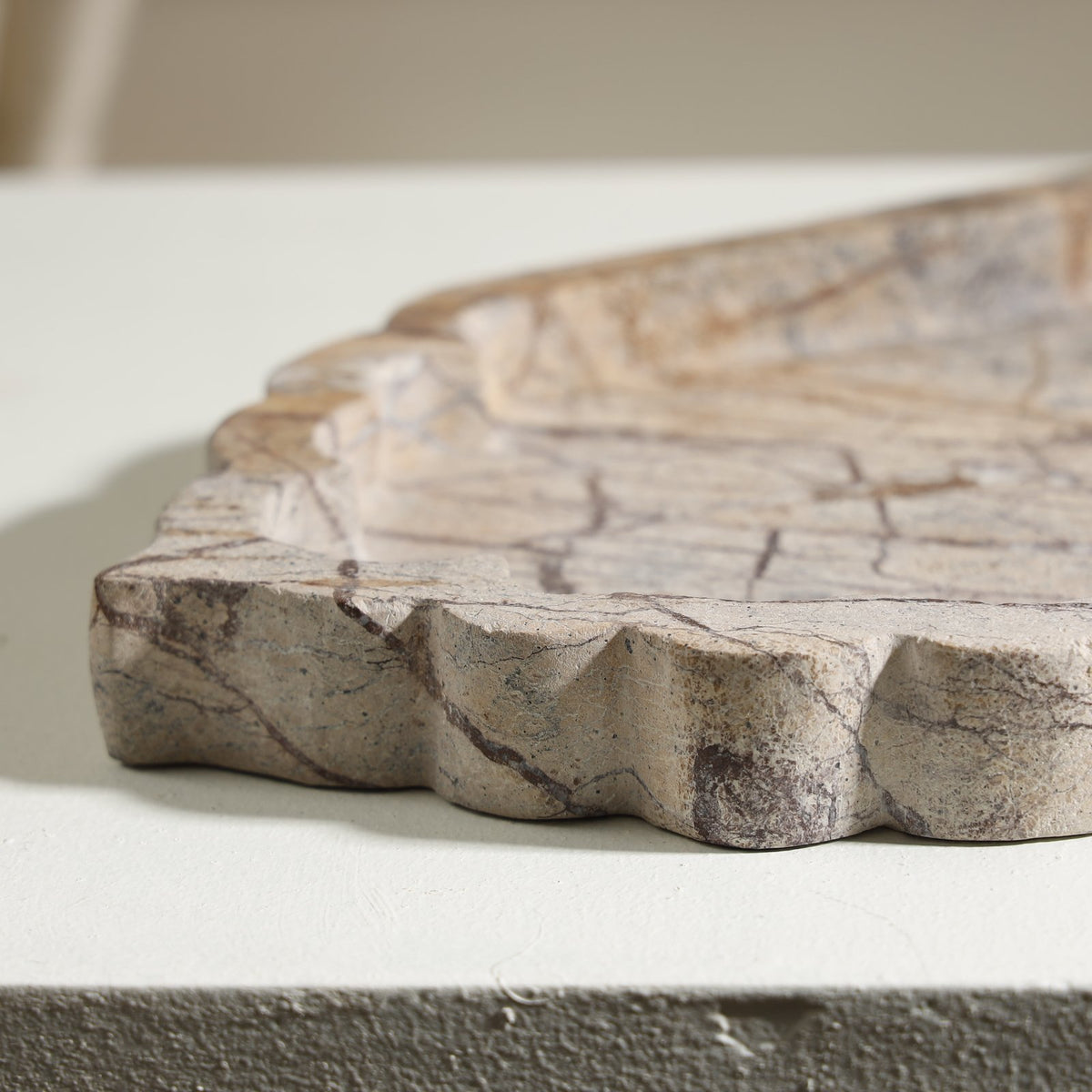 Tidal Marble Tray – Forest Brown