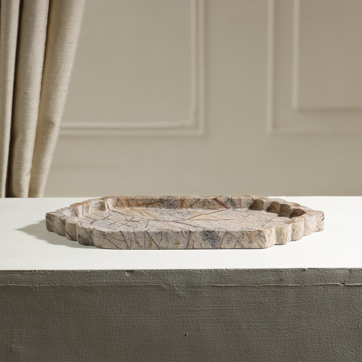 Tidal Marble Tray – Forest Brown