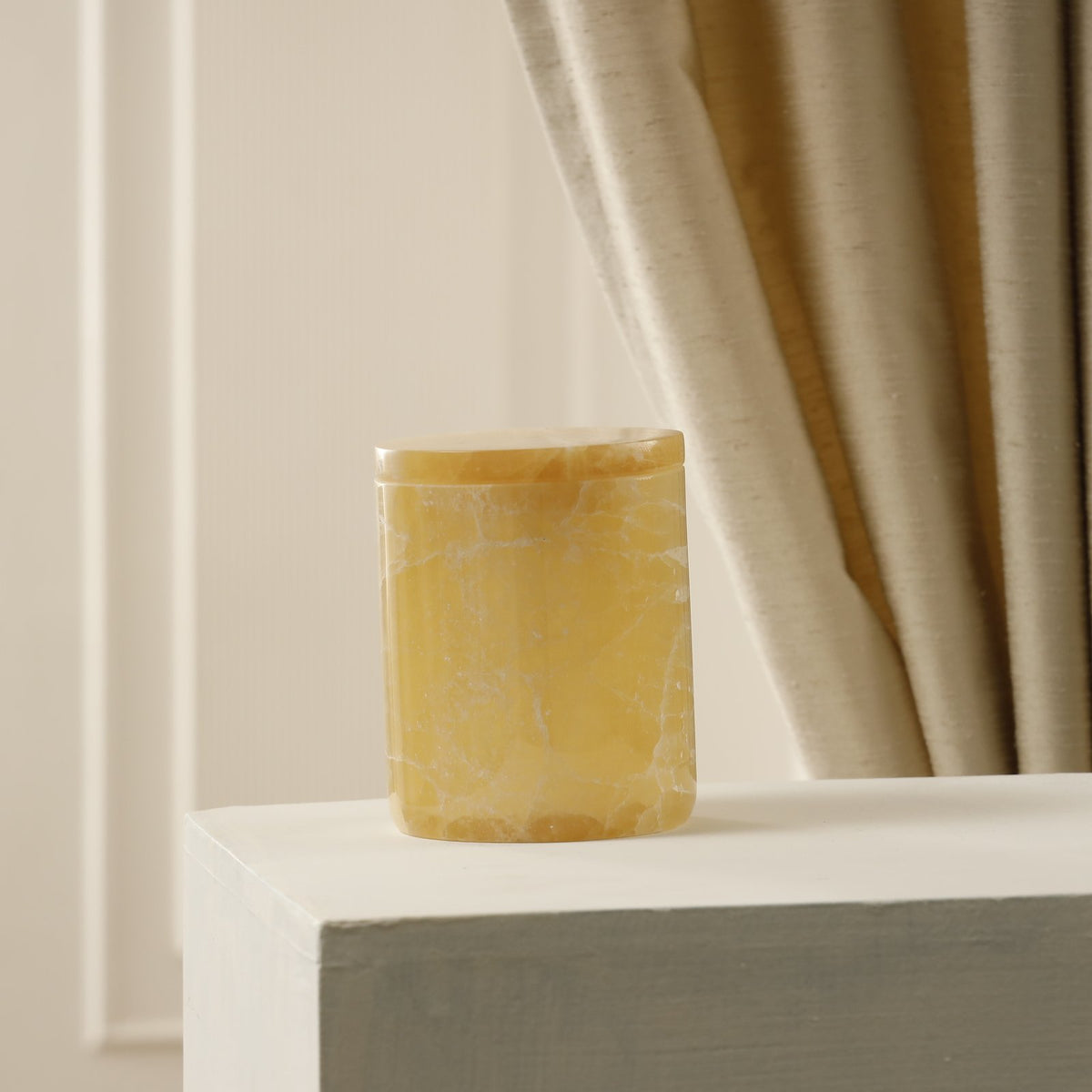 Aurora Candle Jar — Marble/Onyx – Honey Onyx