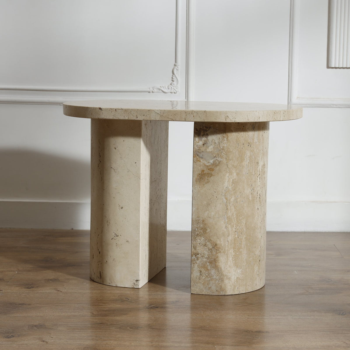 Isle Travertine Side Table