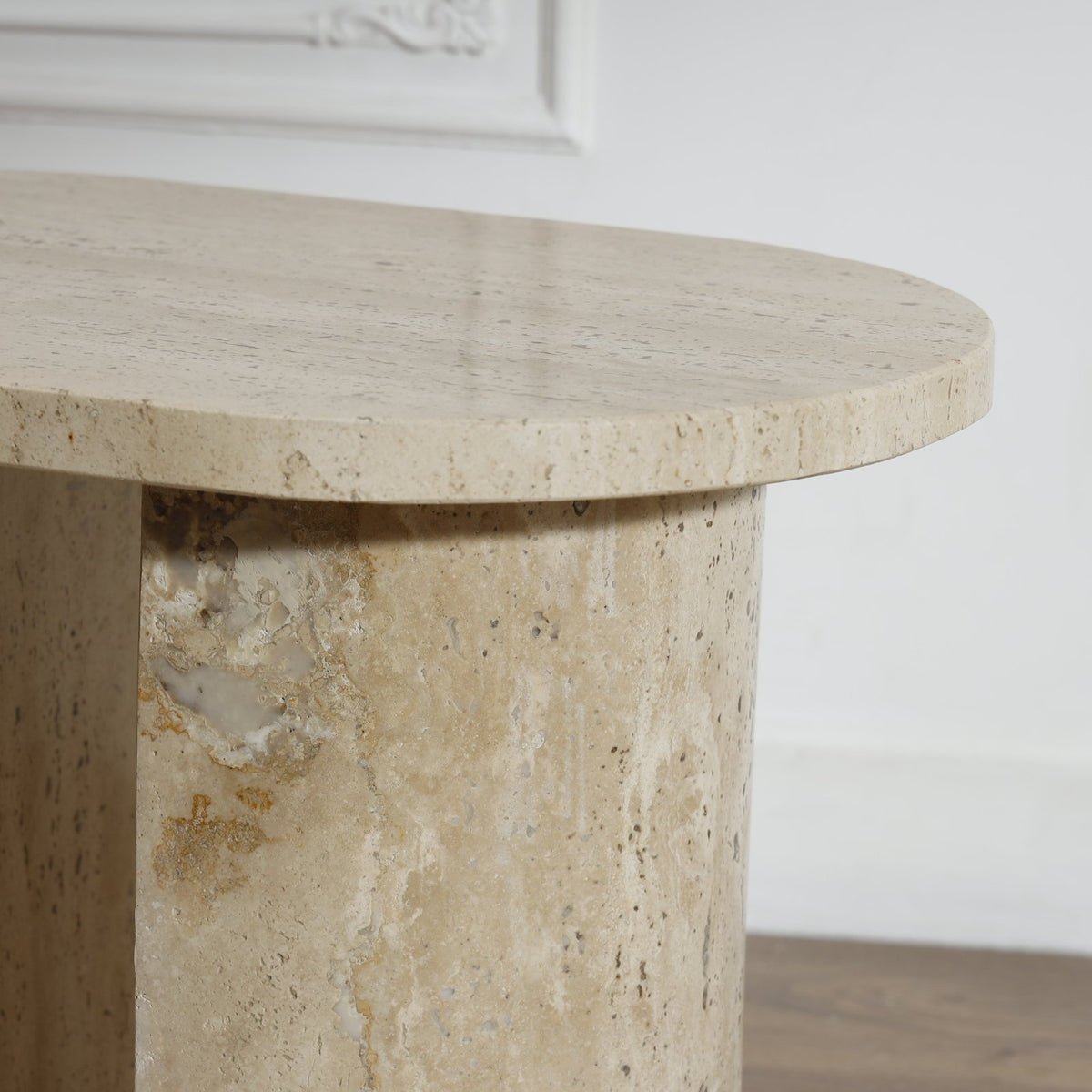 Isle Travertine Side Table