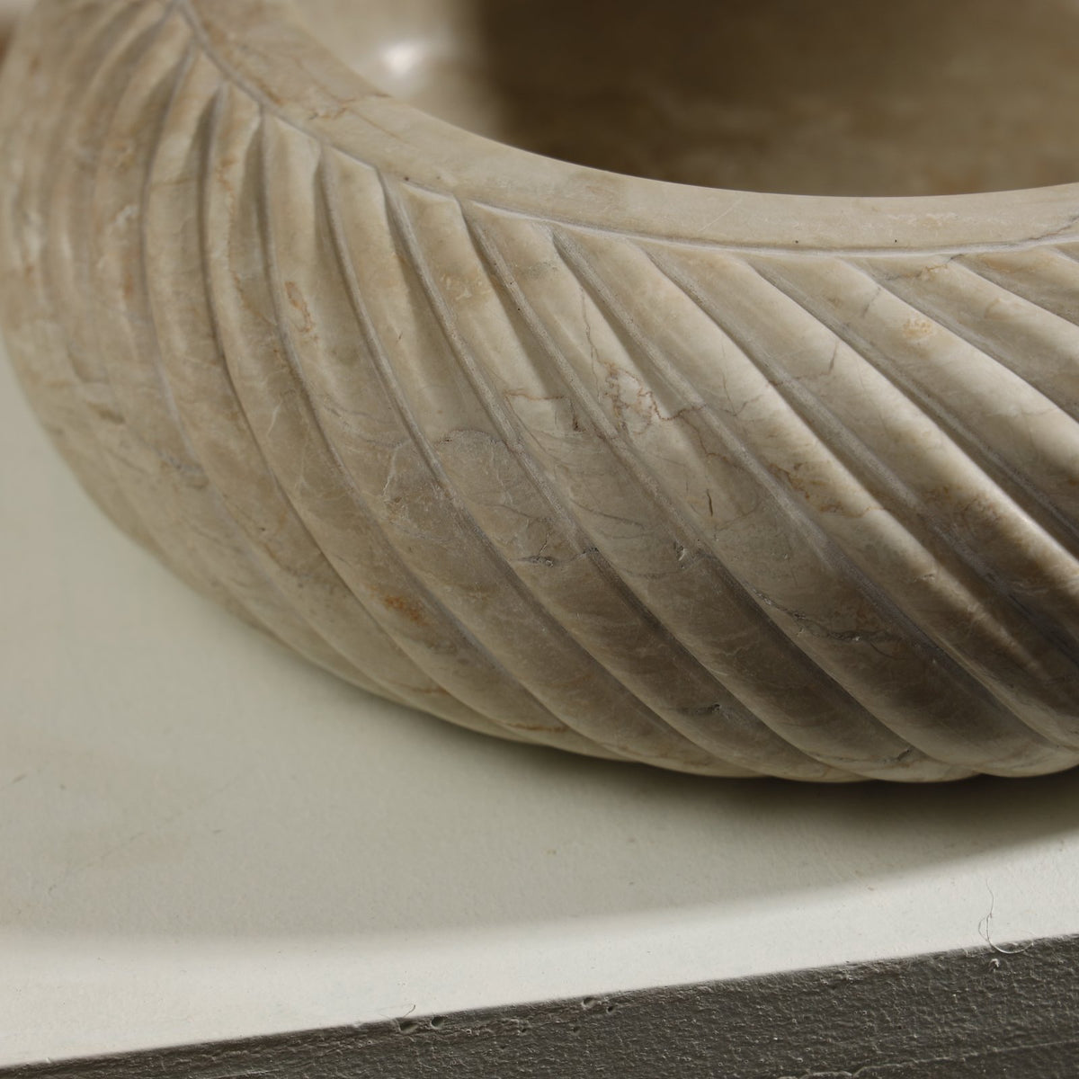Drift Marble Bowl – Botticino