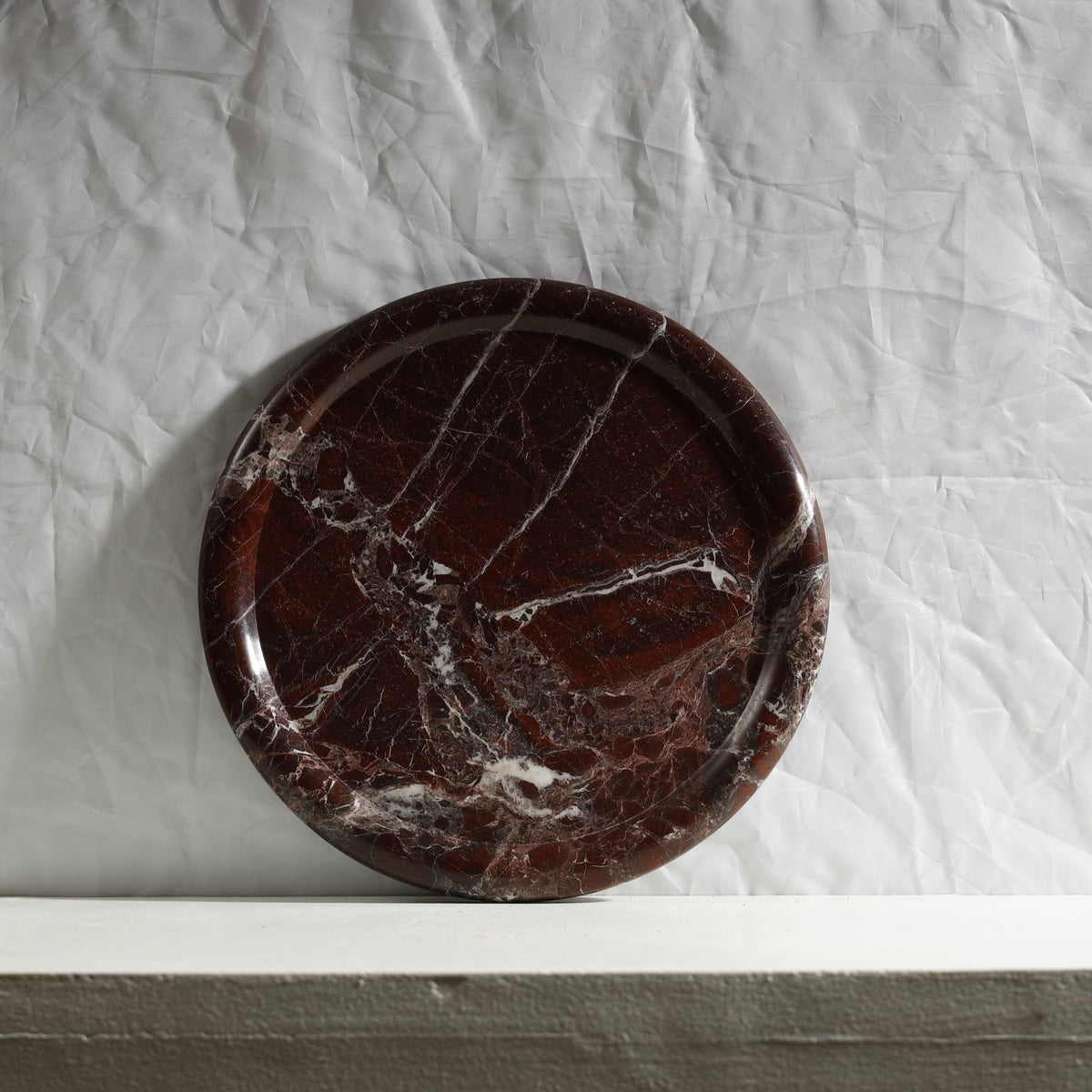 Strata Marble Tray – Rosso Levanto