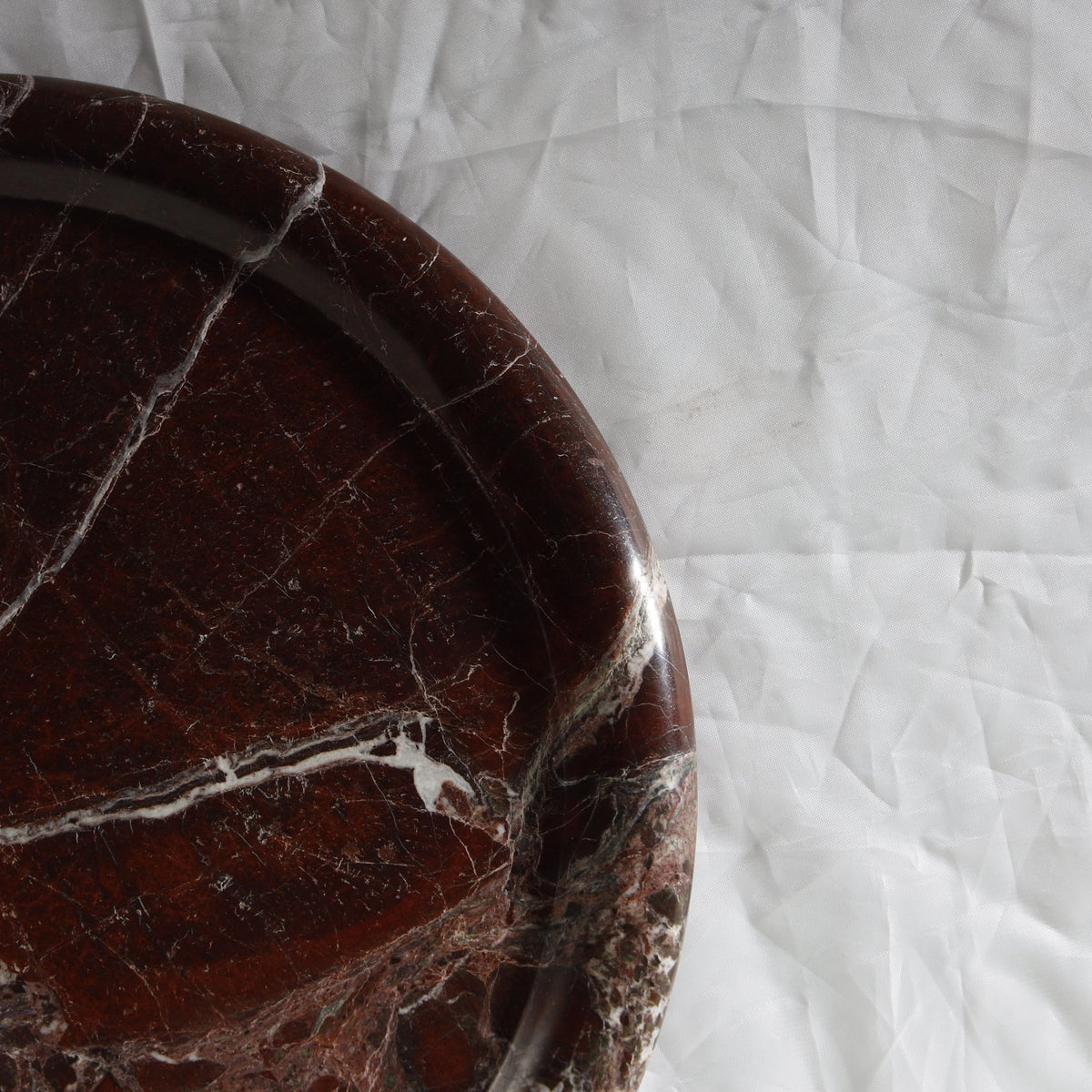 Strata Marble Tray – Rosso Levanto