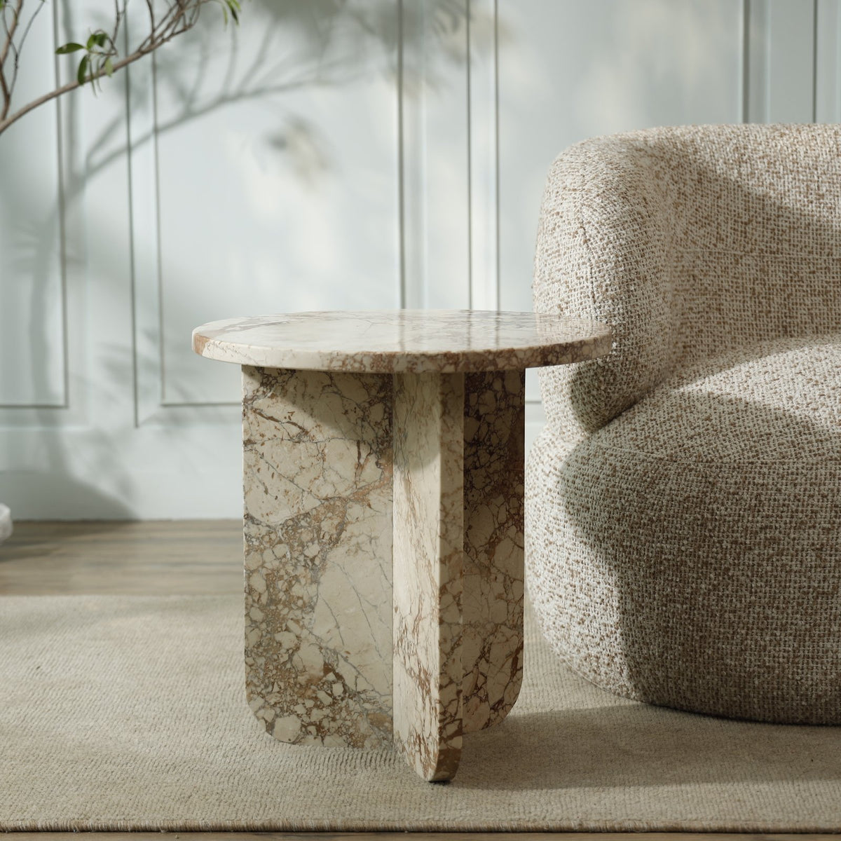Lagoon Marble Side Table