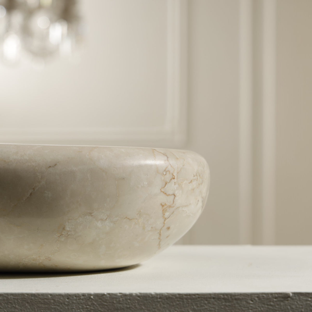 Halo Marble Bowl – Botticino