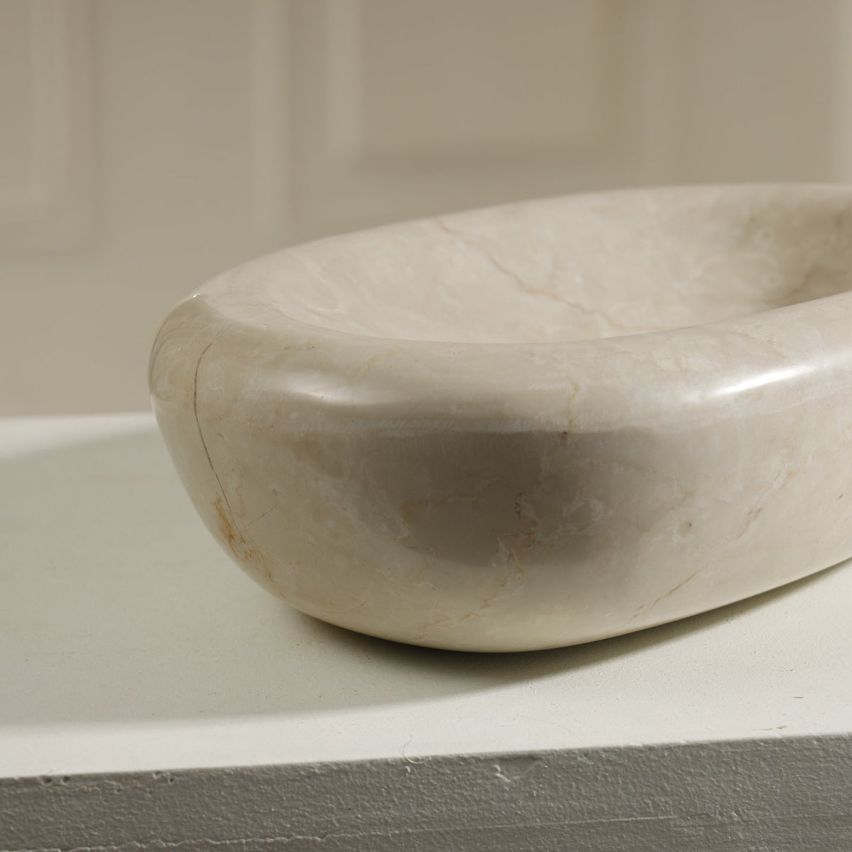 Halo Marble Bowl – Botticino