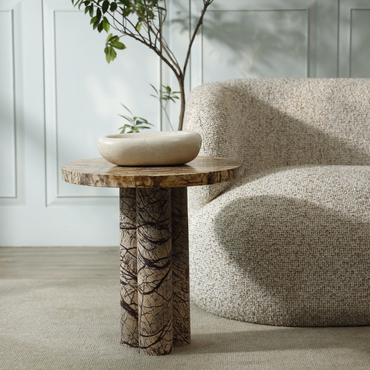 Halo Marble Bowl – Botticino