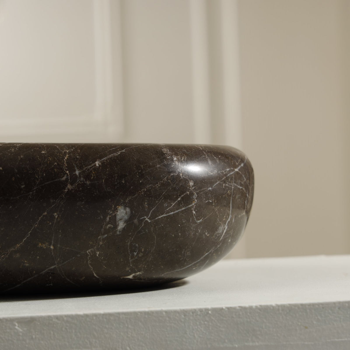 Halo Marble Bowl – Dark Emperador