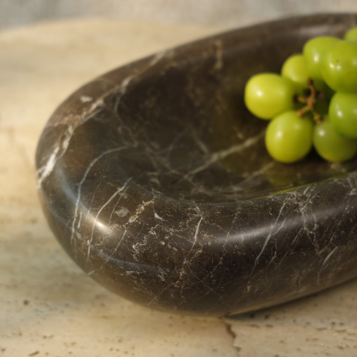 Halo Marble Bowl – Dark Emperador