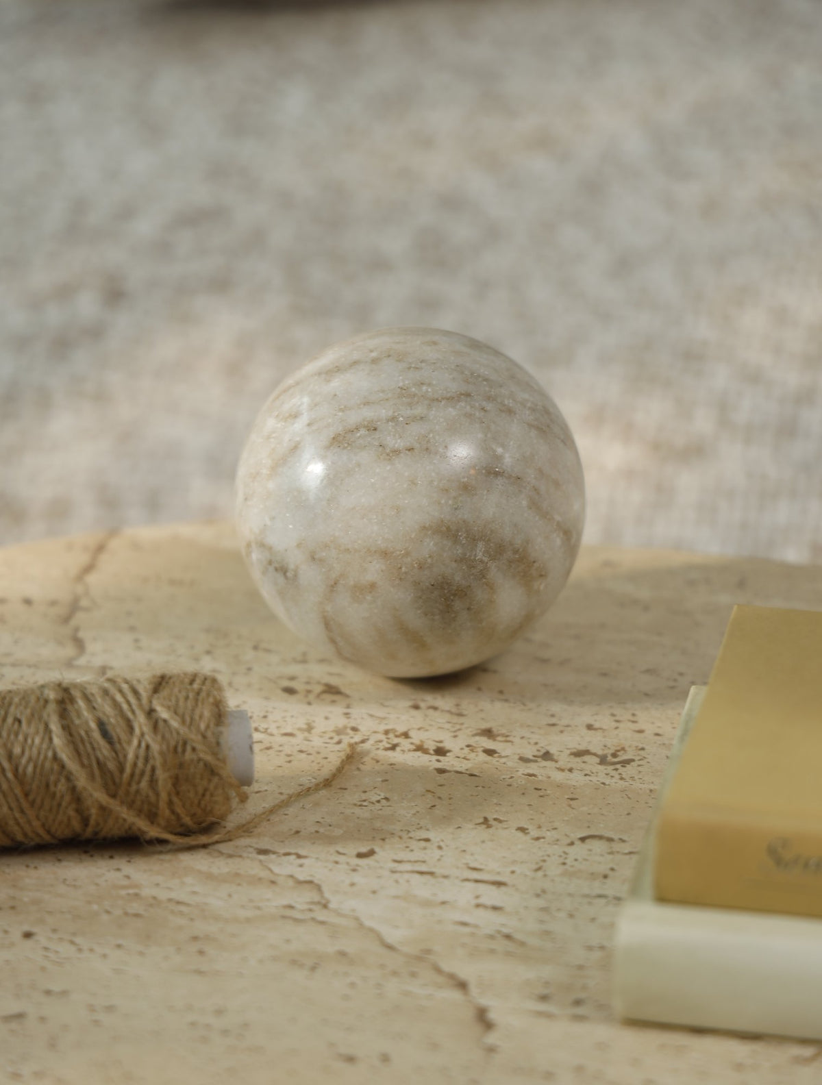 Ripple Marble Object – Fantasy Brown