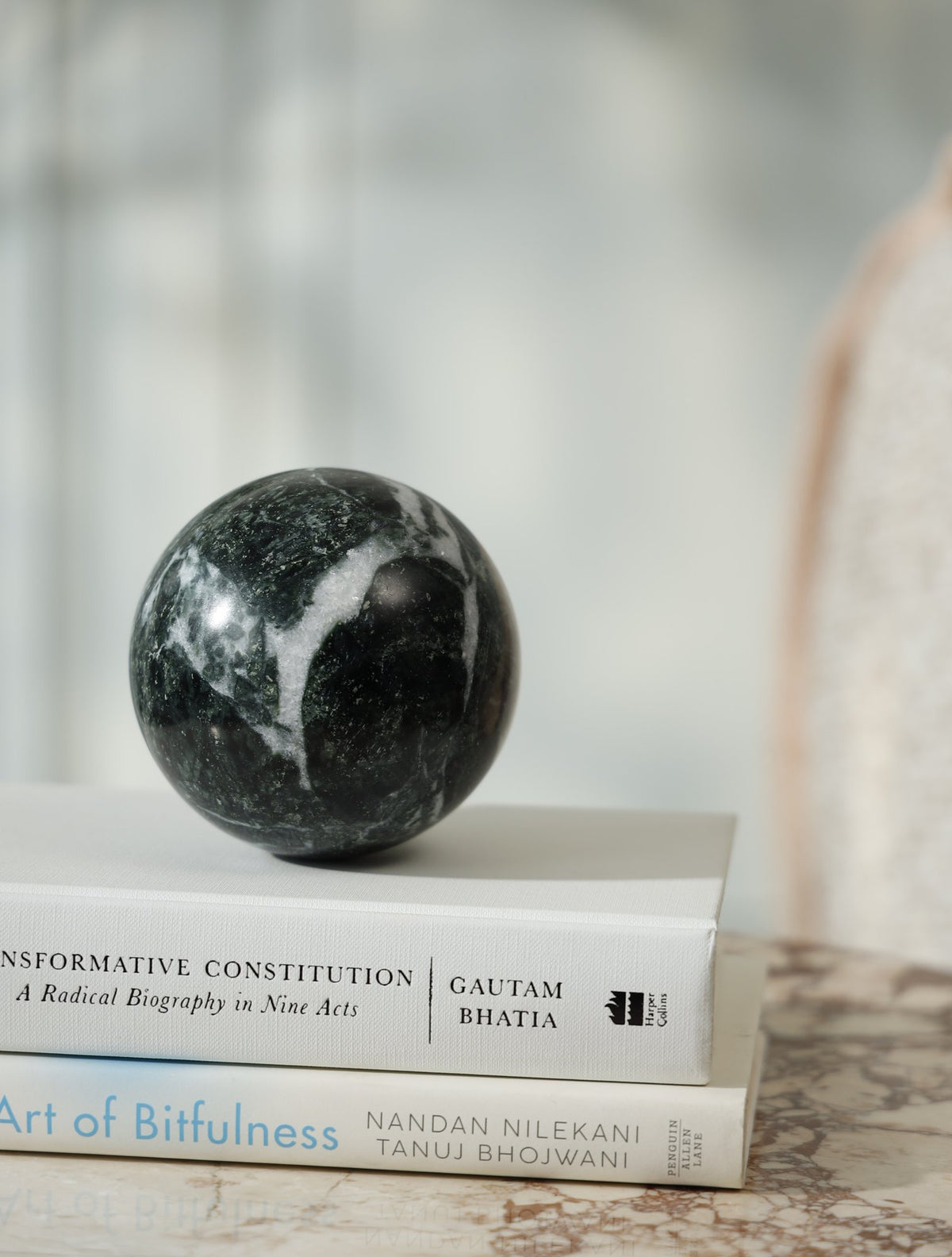 Ripple Marble Object – Verde Alpi
