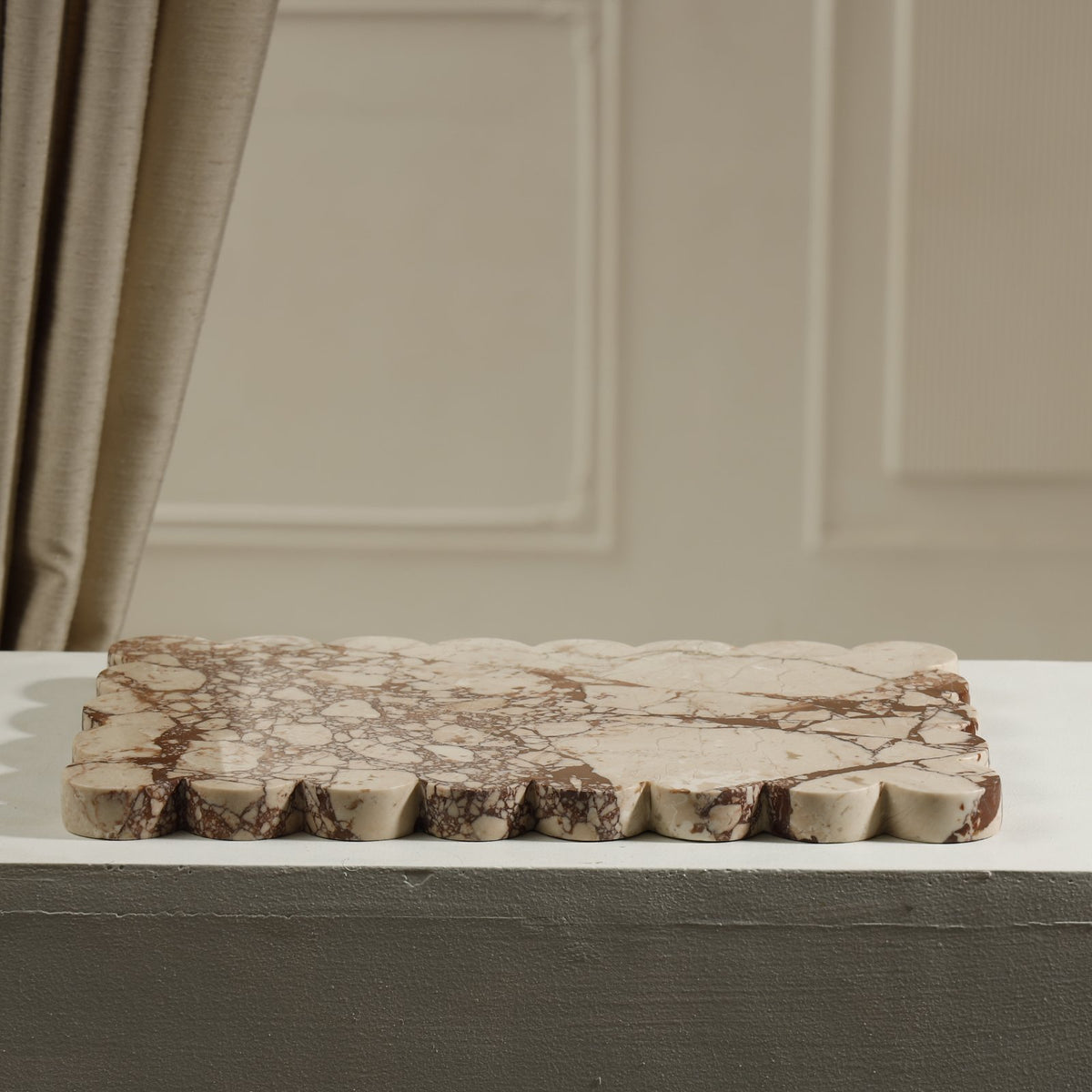 Figaro Scalloped Marble Platter – Pezzato