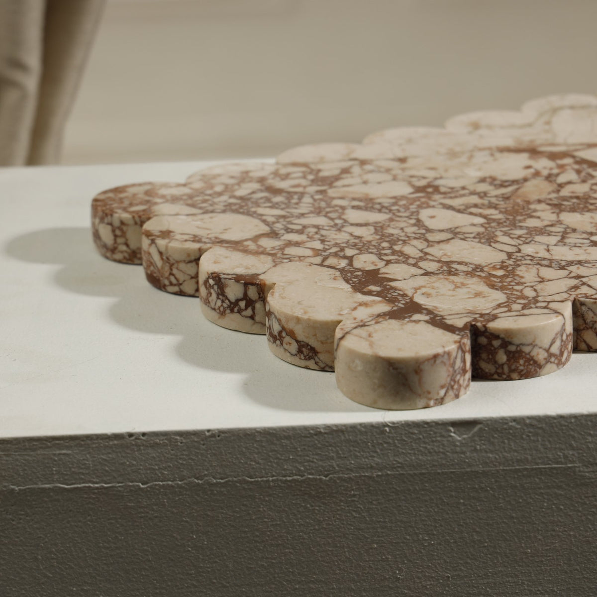 Figaro Scalloped Marble Platter – Pezzato