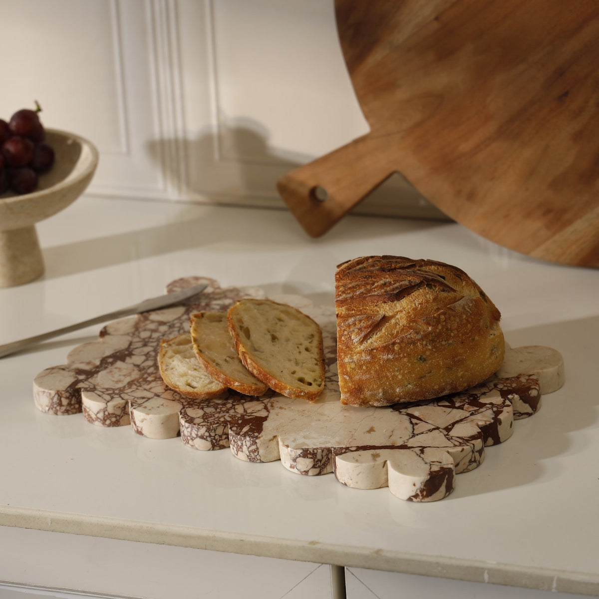 Figaro Scalloped Marble Platter – Pezzato