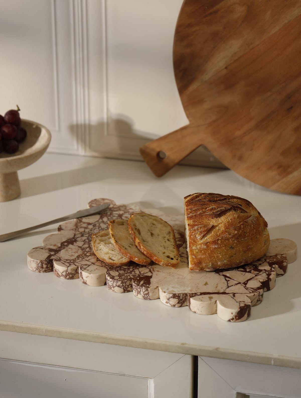 Figaro Scalloped Marble Platter – Pezzato