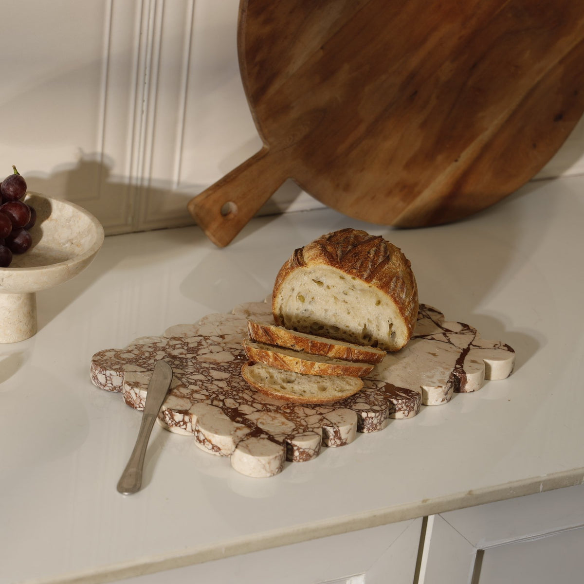 Figaro Scalloped Marble Platter – Pezzato
