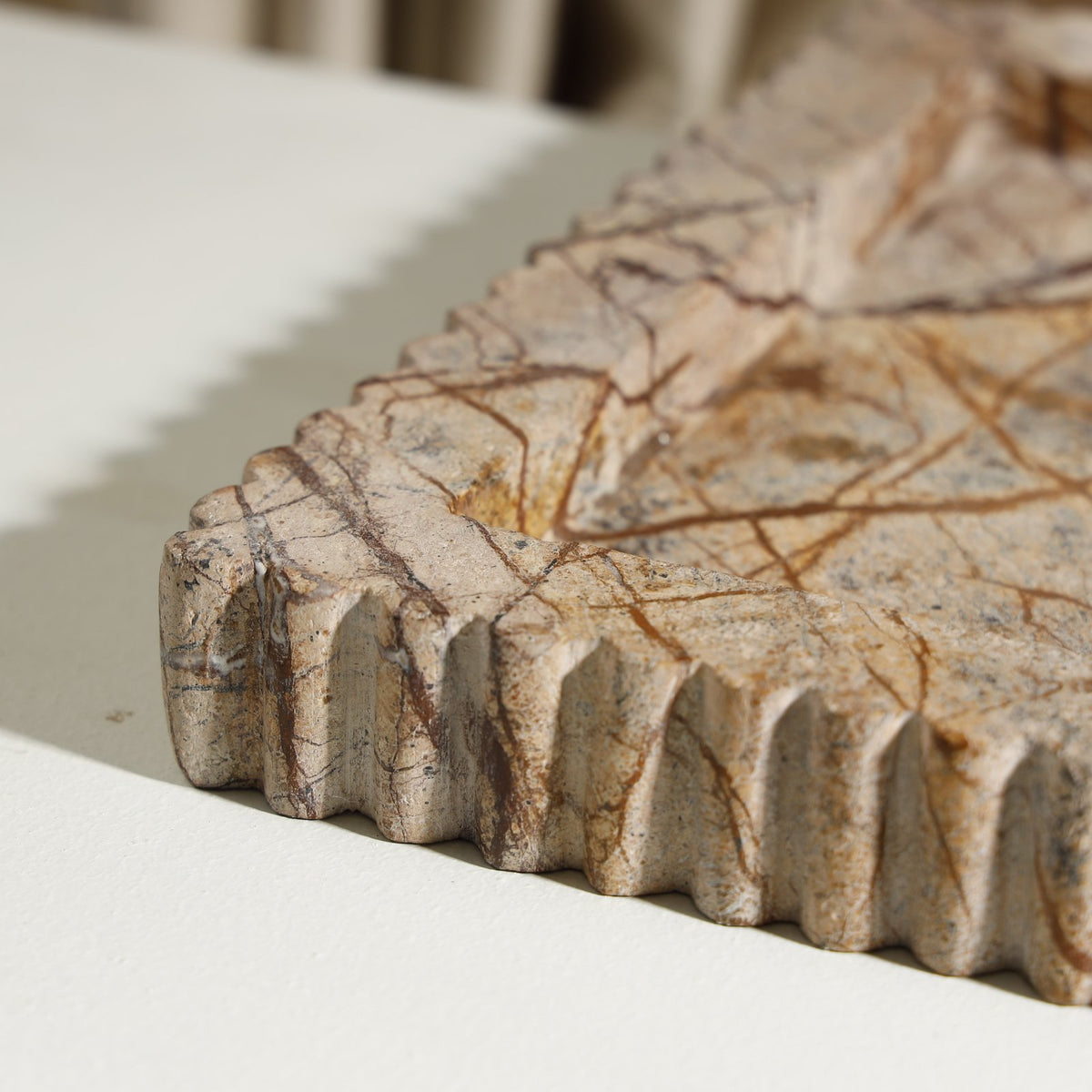 Riviera Scalloped Marble Tray