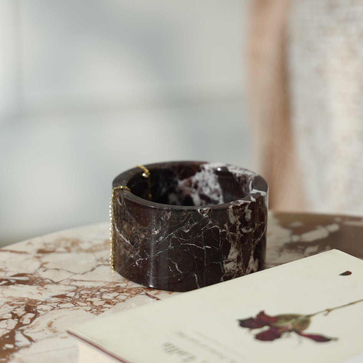 Cove Marble Box – Rosso Levanto