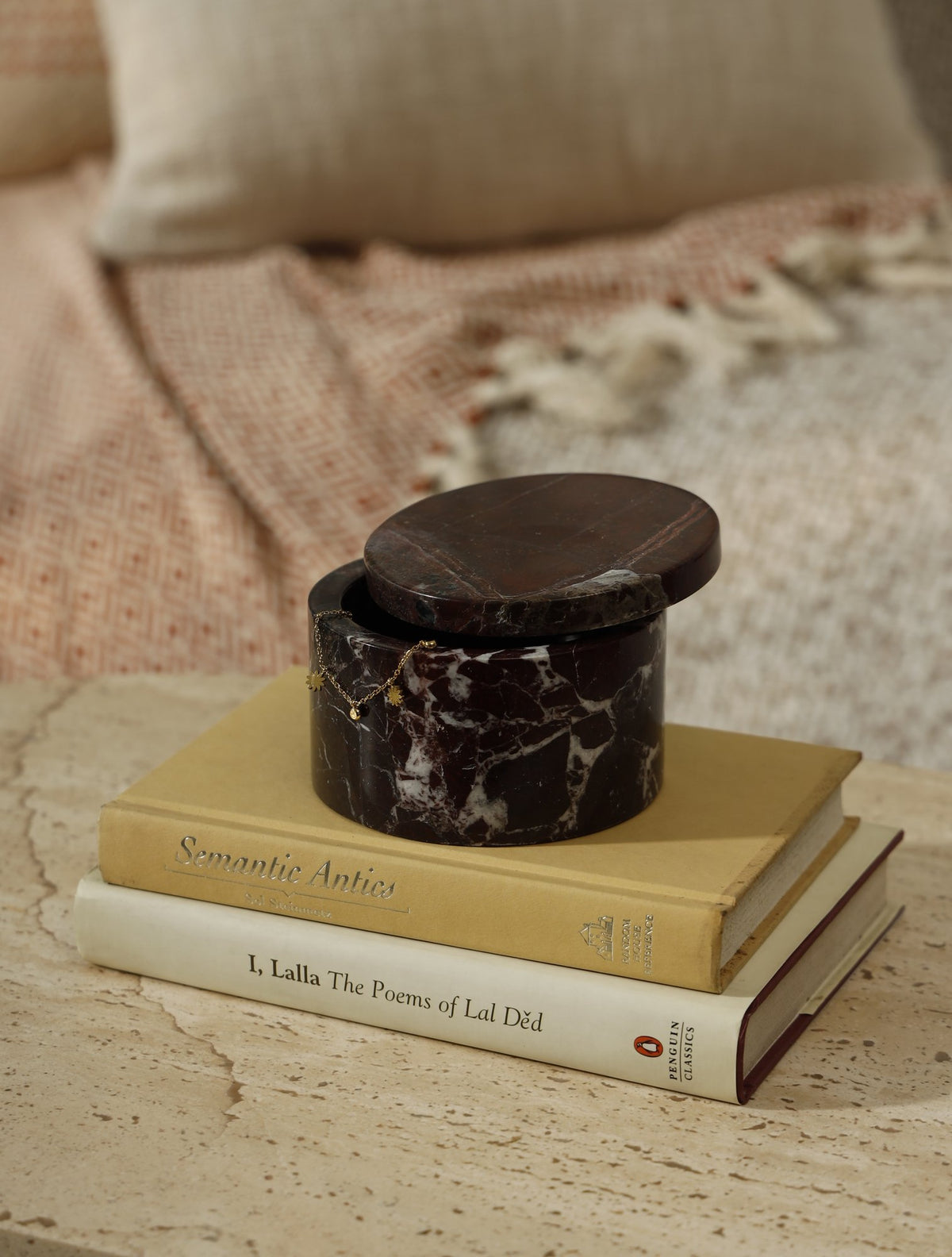 Cove Marble Box – Rosso Levanto