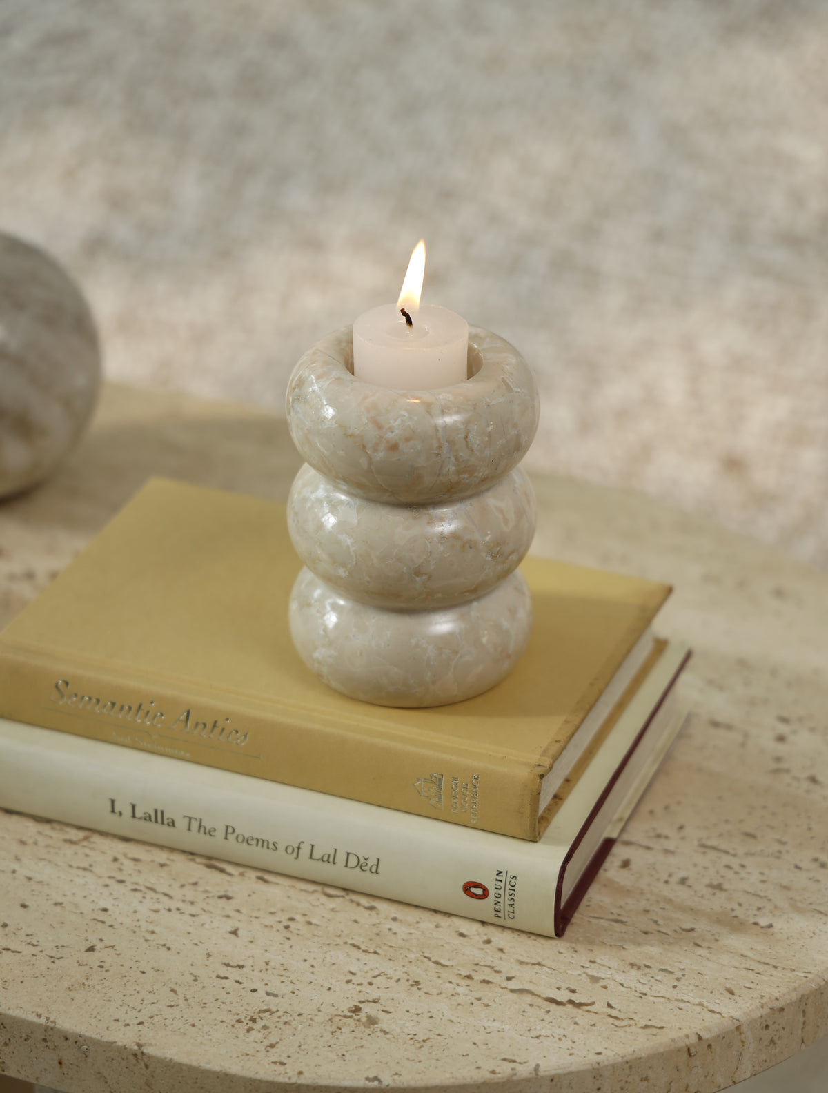 Orbit Marble Candle Holder