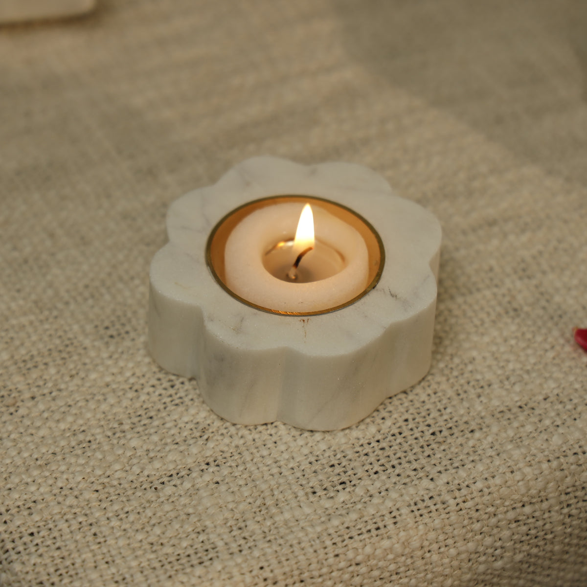 Vara Marble Candle Holder — Set of 2 – Petal