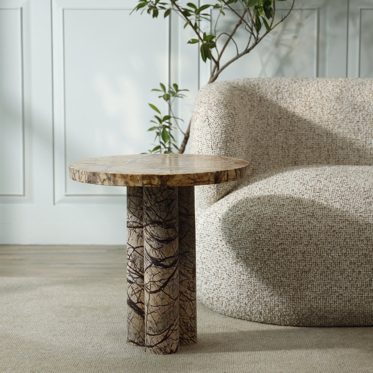 Molten Marble Side Table