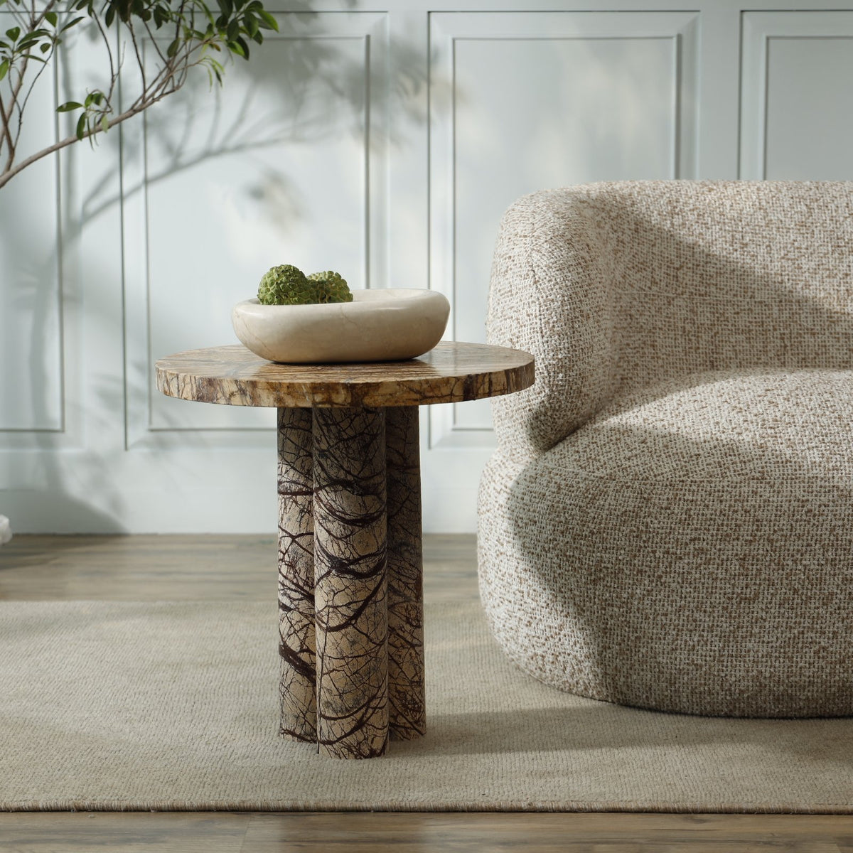 Molten Marble Side Table