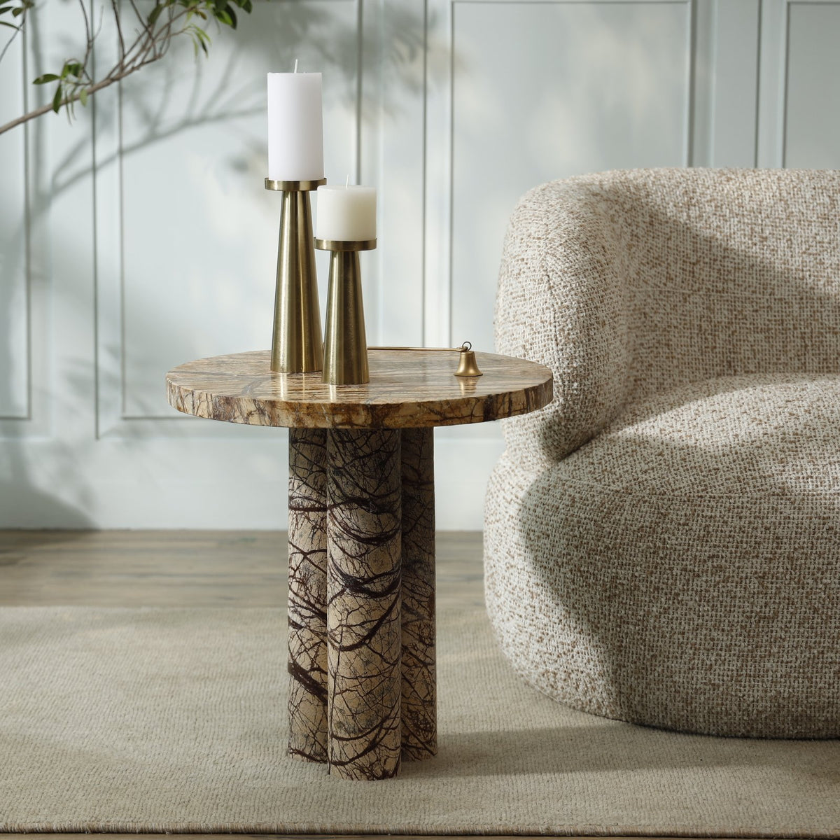 Molten Marble Side Table