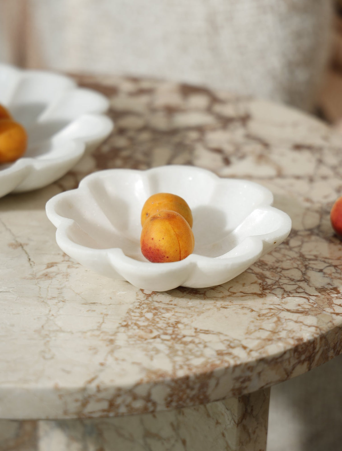Flora Marble Bowl – 15 cm