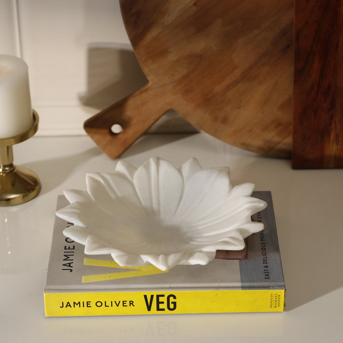 Lotus Marble Platter