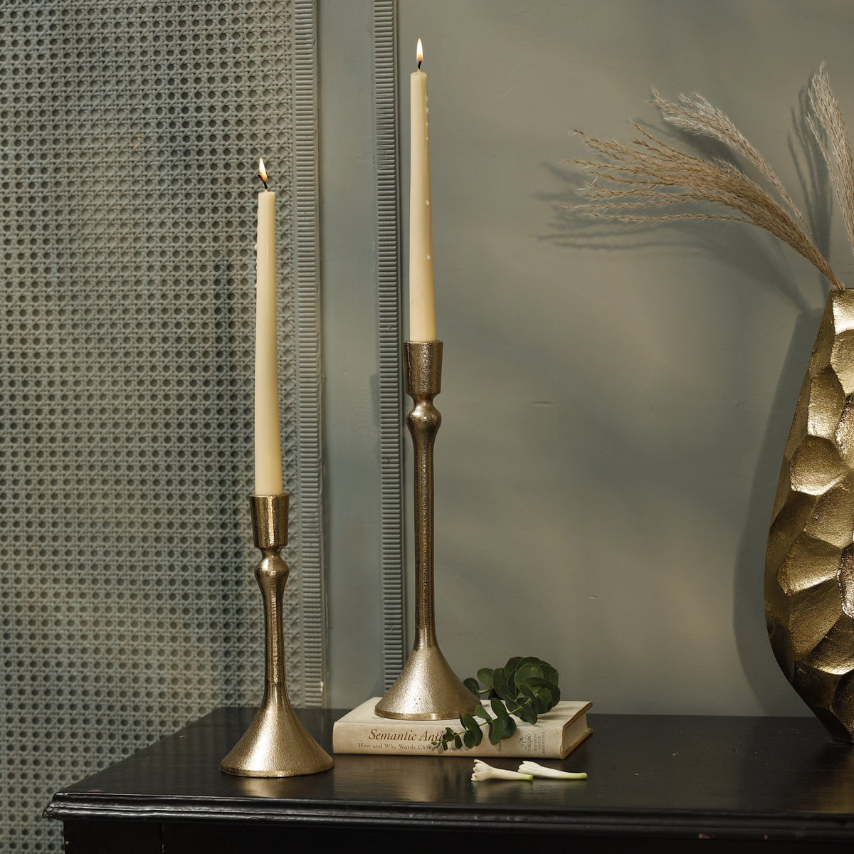 Crest Candle Holder - Set of 2