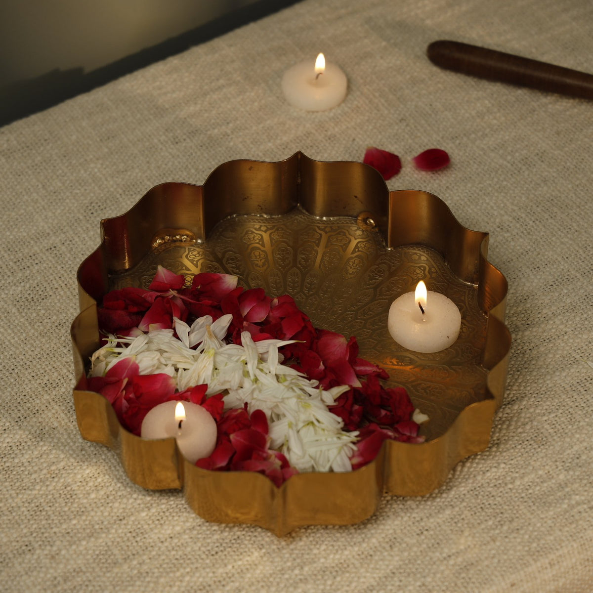 Lotus Carved Tray