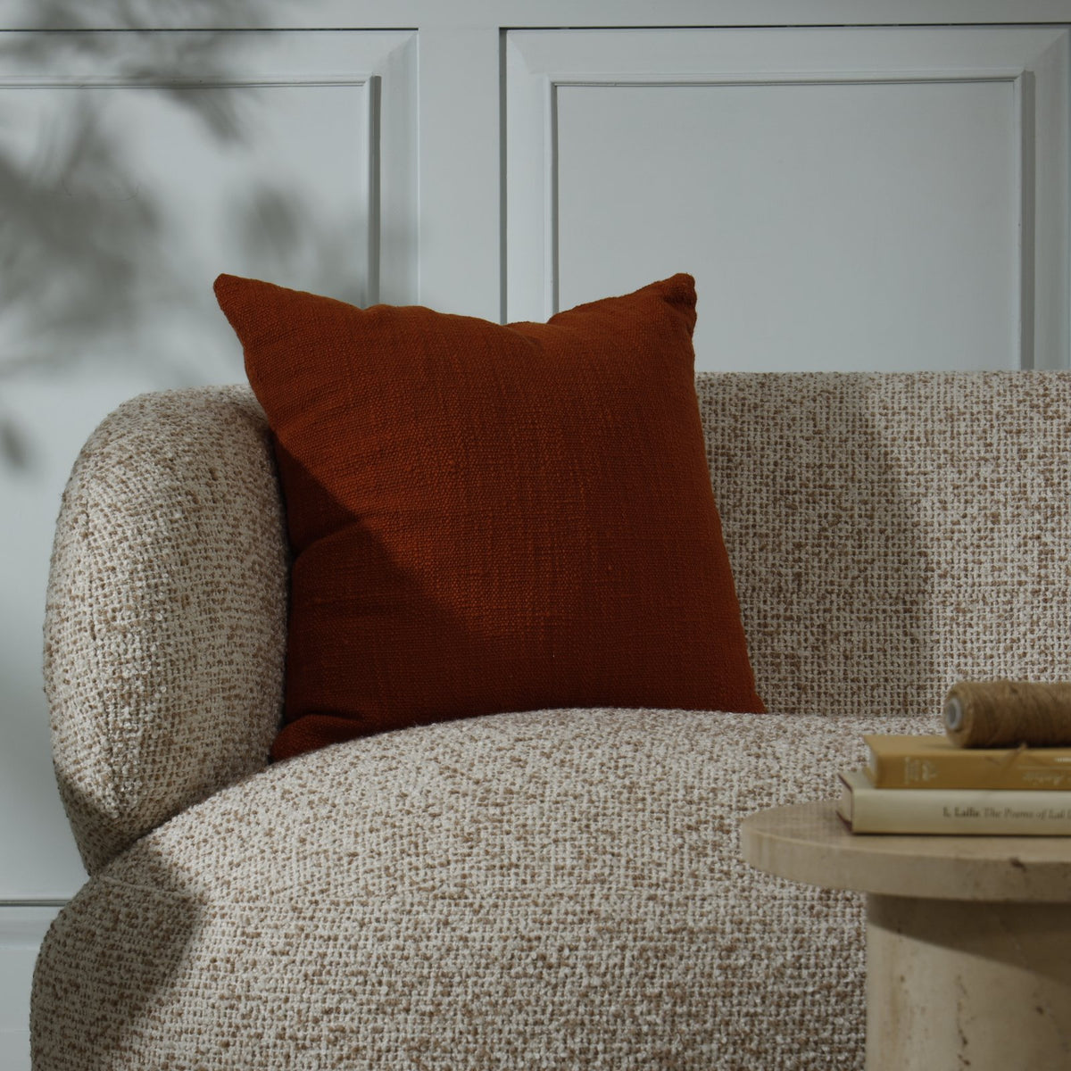 Avery Cushion Cover – Square - 50 x 50 cm / Rust