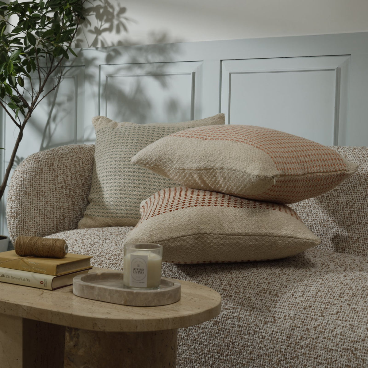 Finch Cushion Cover – Square - 50 x 50 cm / Sage