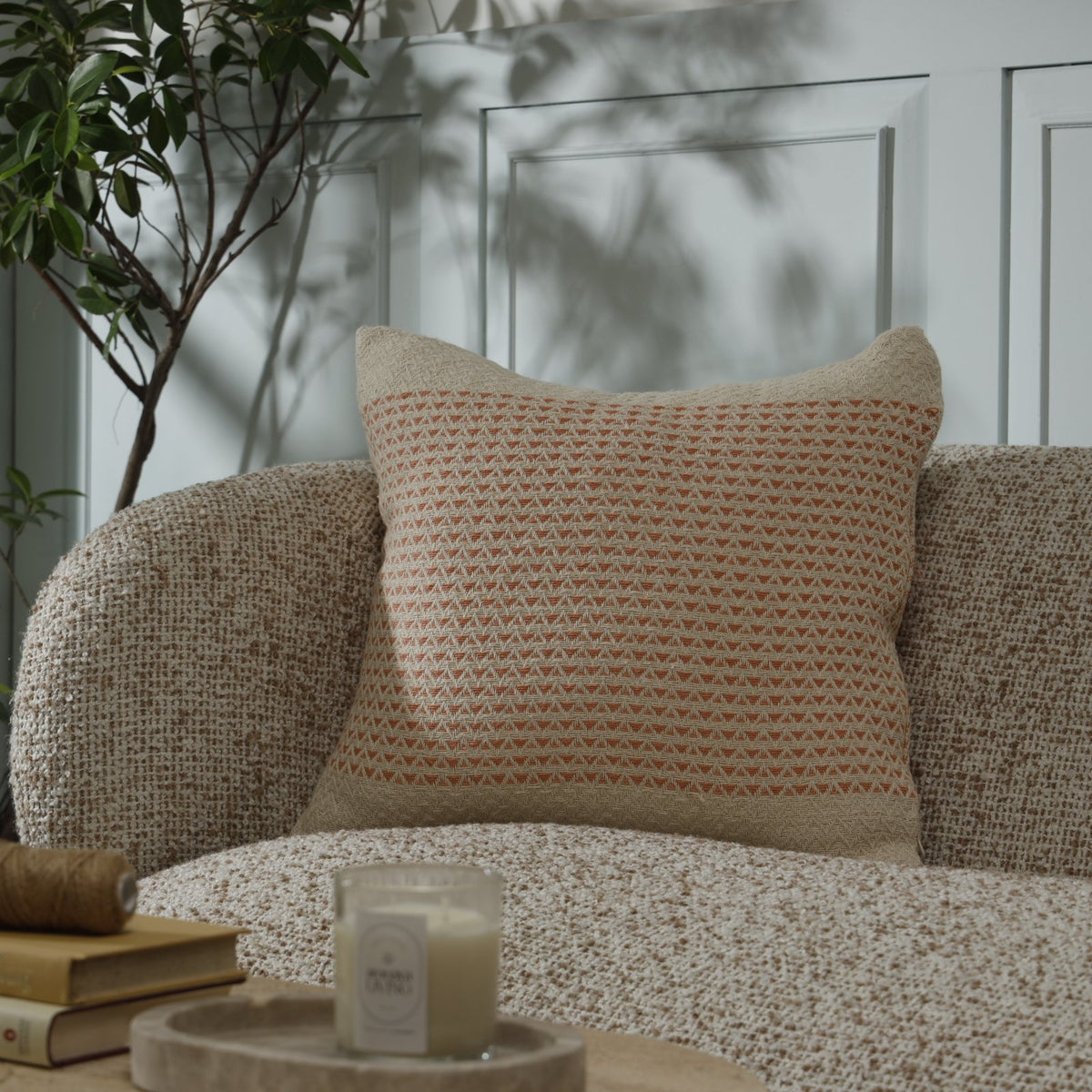Finch Cushion Cover – Square - 50 x 50 cm / Clay